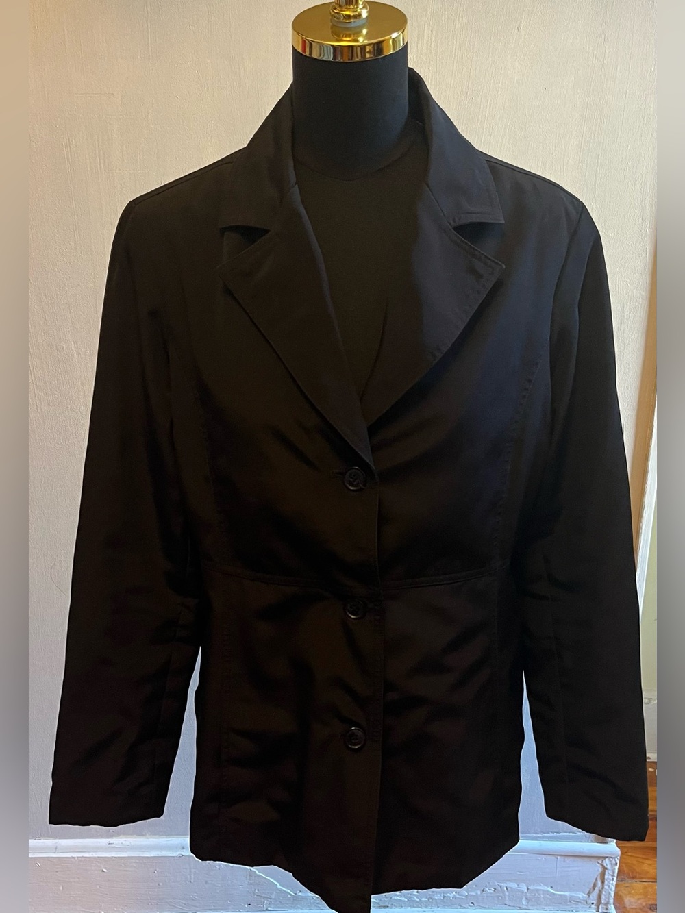 Marc New York by Andrew Marc Women’s Mid Length Tailored Blazer Jacket Black (L)